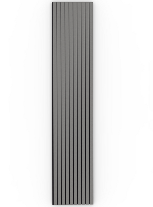 Grey Acoustic Wood Wall Panel Wide Slat - 240x60cm