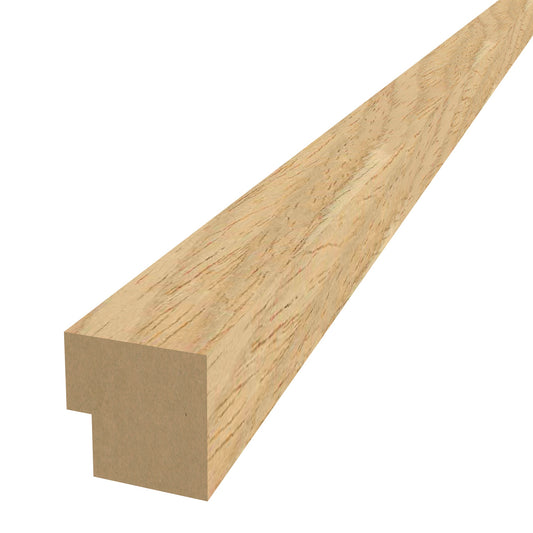 Oak Acoustic Wood Wall Panel End Bar Piece Trim For Thin Slat - 240cm