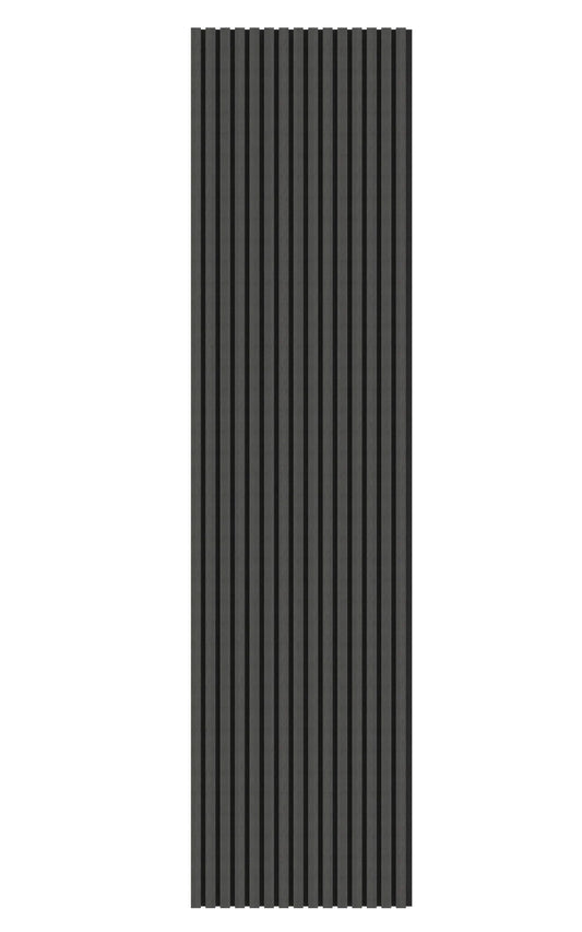 Black Acoustic Wood Wall Panel Thin Slat  - 240/300x60cm