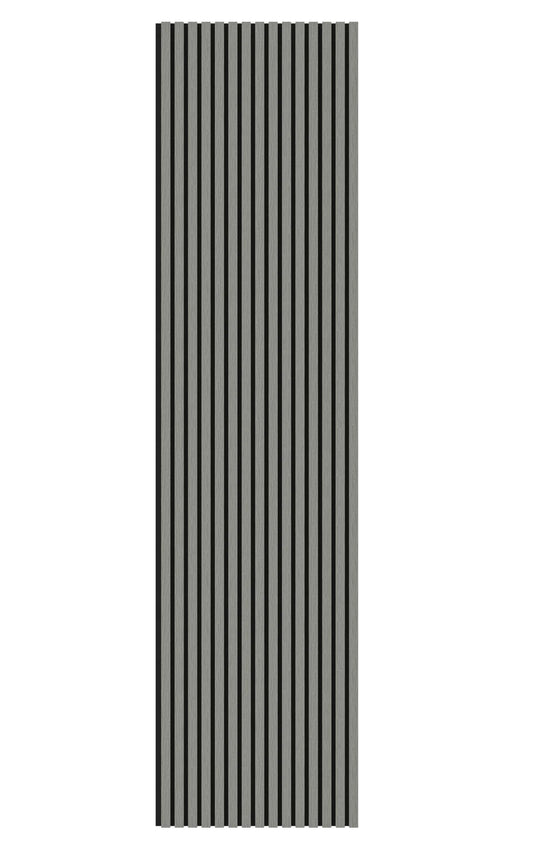 Grey Acoustic Wood Wall Panel Thin Slat  - 240/300x60cm