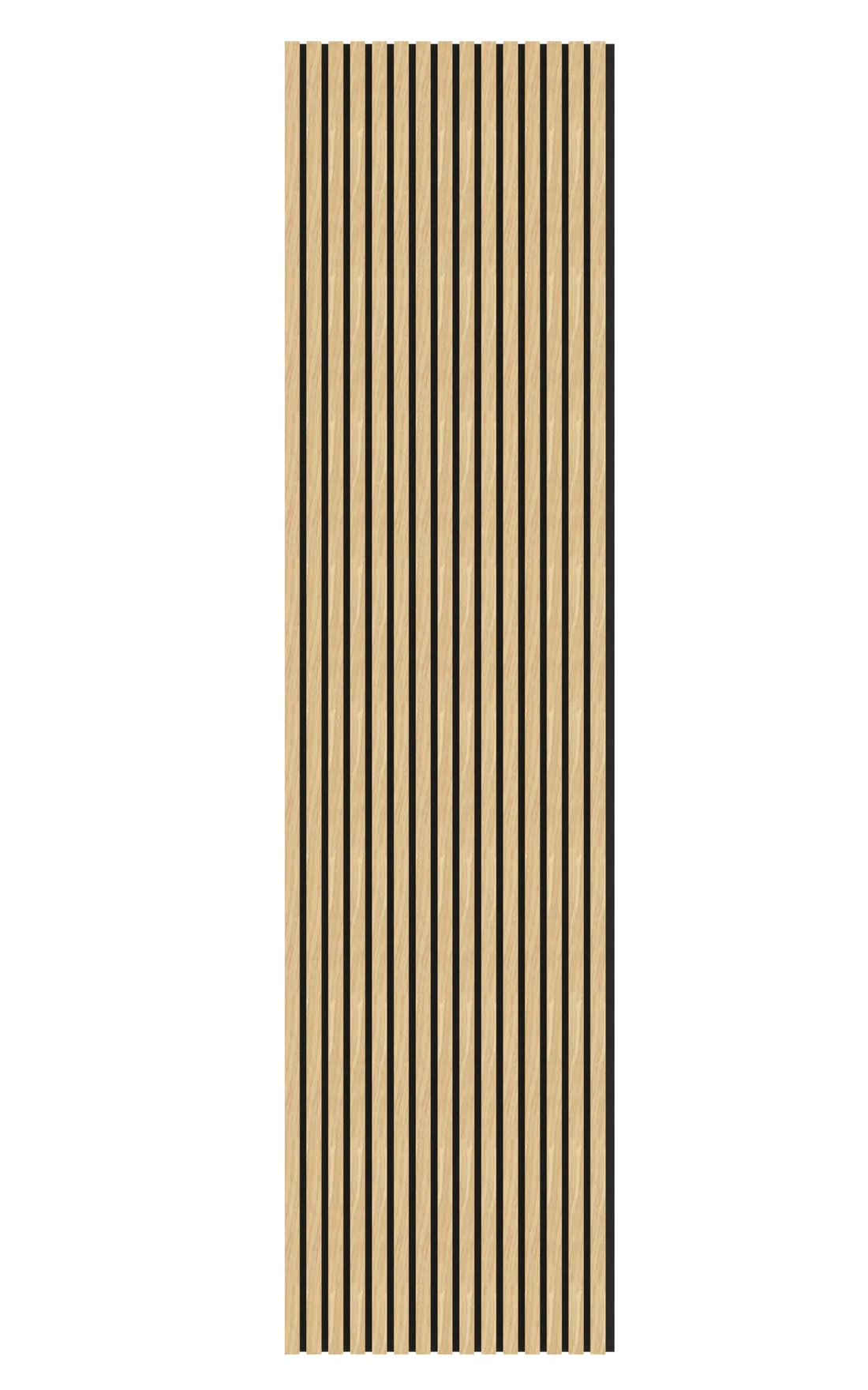 Oak Acoustic Wood Wall Panel Thin Slat -  240/300x60cm