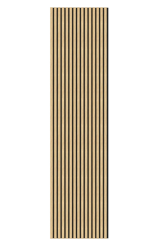 Oak Acoustic Wood Wall Panel Thin Slat -  240/300x60cm