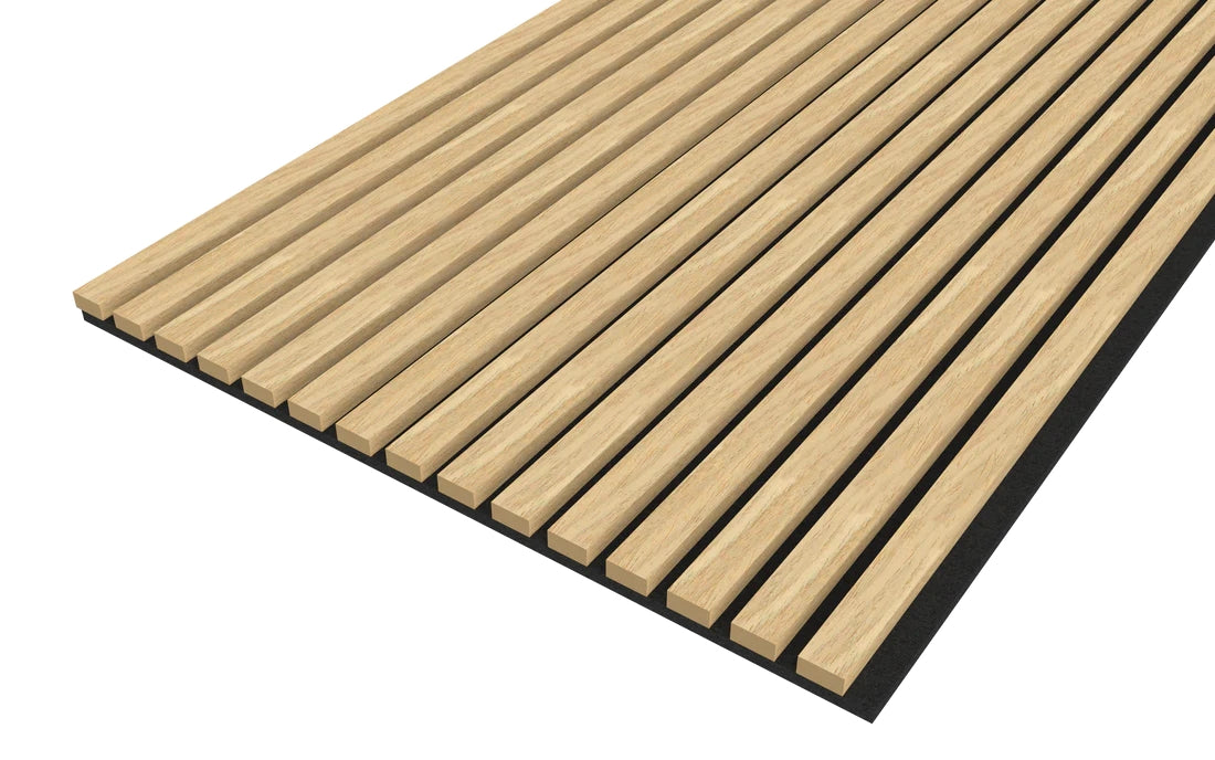 Oak Acoustic Wood Wall Panel Thin Slat -  240/300x60cm