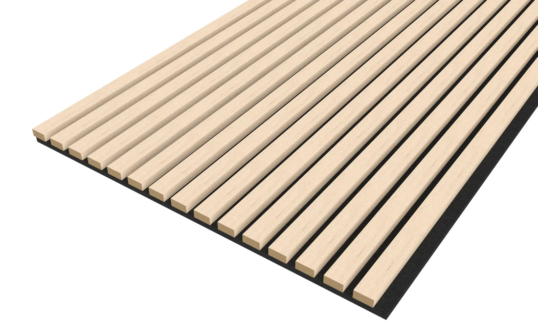 Washed Oak Acoustic Wood Wall Panel Thin Slat - 240/300x60cm